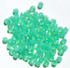 100 4mm Faceted Milky Jadeite Opal Firepolish Beads